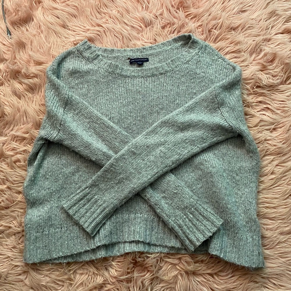Grey American Eagle Sparkly Sweater